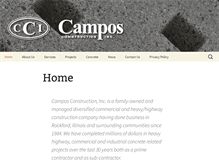 Tablet Screenshot of camposconstruction.com